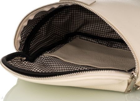 Torebka damska skórzana T-BAL kremowy