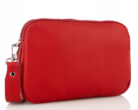 Torebka damska skórzana Canaletto T-830 czerwony