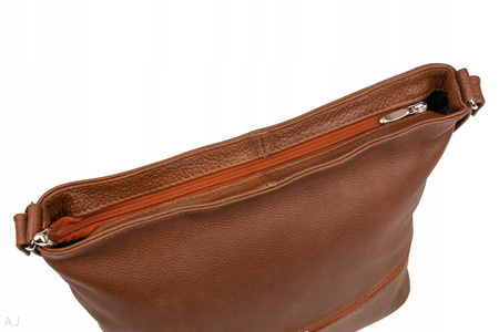 Torebka damska skórzana T-LB brąz