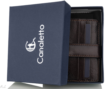 Portfel skórzany damski P-1042 braz