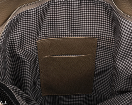 Torebka damska skórzana T-NAT fango