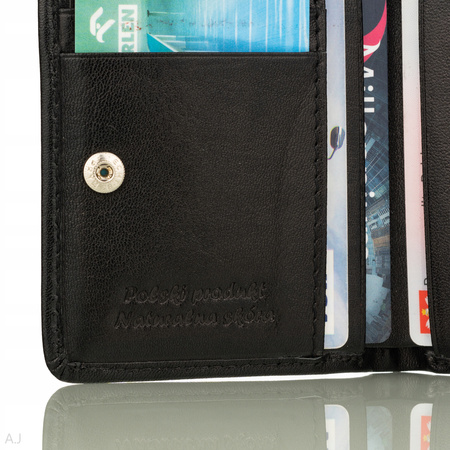 Portfel skórzany męski Canaletto P-1031 czarny
