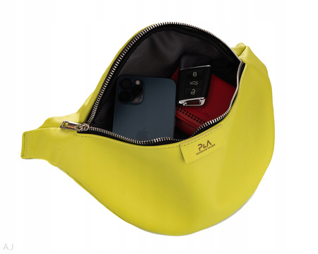 Saszetka damska skórzana S-PA seledynowa