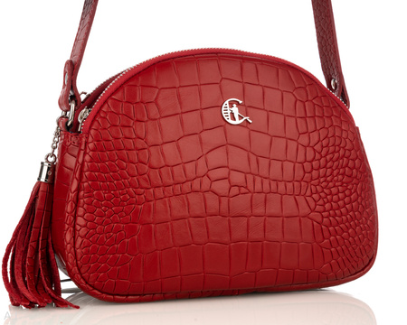 Torebka damska skórzana Canaletto T-810 czerwona