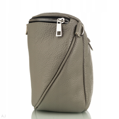 Torebka damska skórzana T-BAL szary