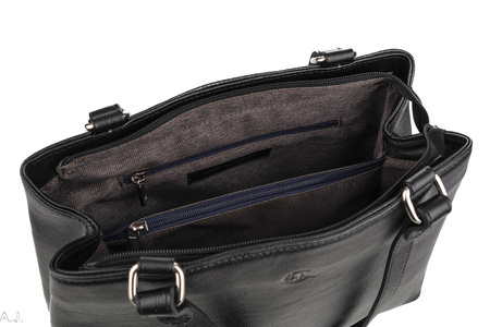 Torebka damska skórzana Canaletto T-905 czarny