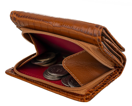 Portfel damski skórzany BajuBaj P-2003 jasny brąz