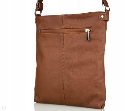 Torebka damska skórzana T-MID brązowa