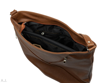 Torebka damska skórzana T-MP jasny brąz