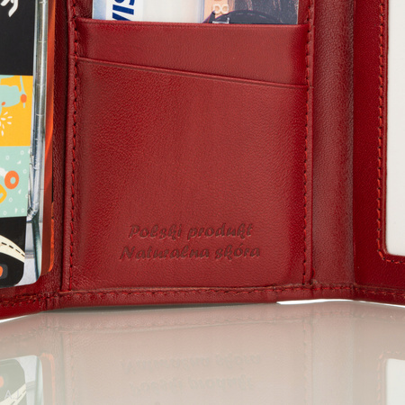 Portfel damski skórzany Canaletto P-2003 czerwony