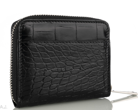 Portfel damski skórzany Canaletto P-1023 czarny kroko