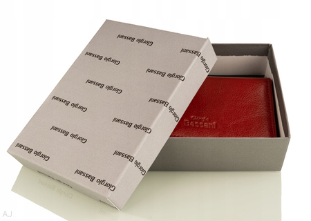 Portfel damski skórzany GB P-25 czerwony