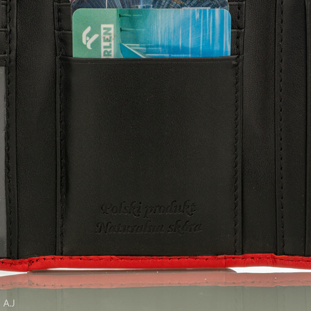 Portfel damski skórzany Canaletto P-1224/P51 czerwony