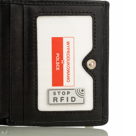 Portfel skórzany męski Canaletto P-1031 czarny