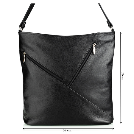 Torebka damska skórzana T-MP czarny