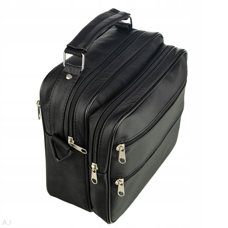 Torba męska skórzana T-3 czarna