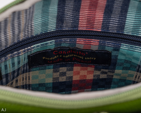 Torebka damska skórzana Canaletto T-840 zielony