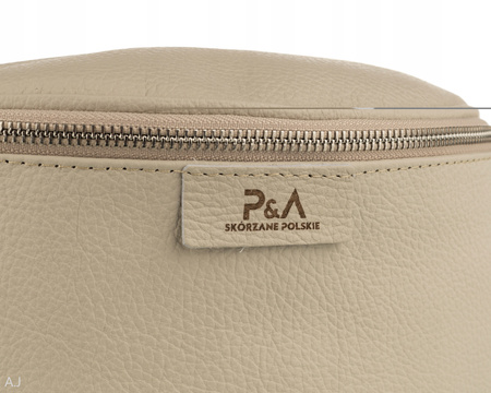 Saszetka damska skórzana S-PA jasny beż