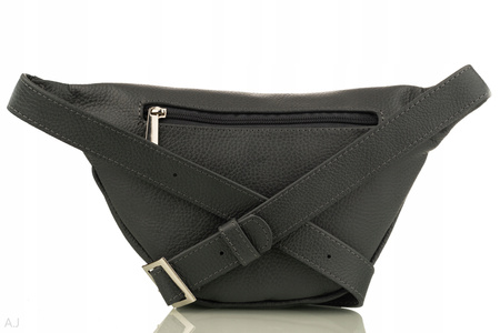 Saszetka damska skórzana S-PA szary