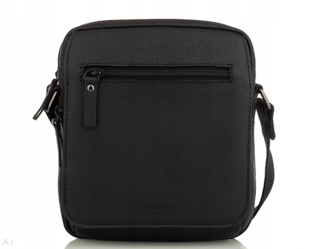 Listonoszka męska skórzana T-151 czarny