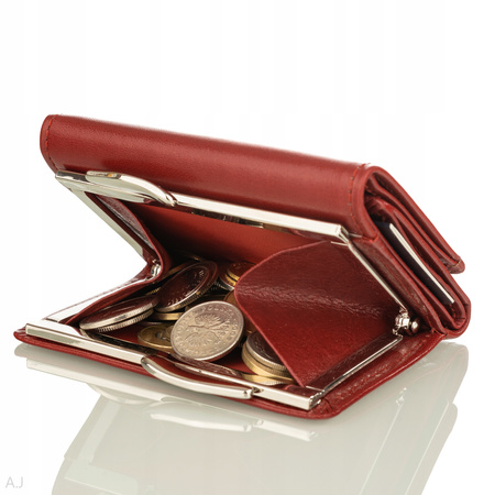 Portfel damski skórzany Canaletto P-2000 czerwony