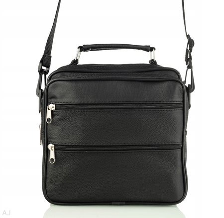 Torba męska skórzana T-3 czarna