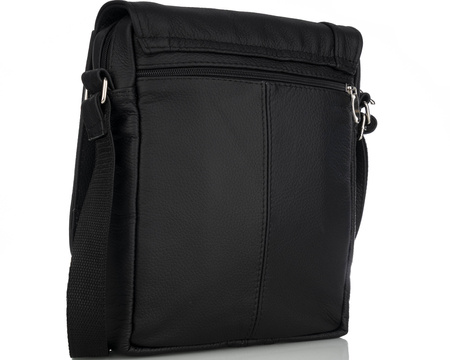 Listonoszka męska skórzana T-SKL czarny