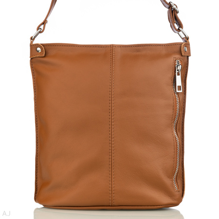 Torebka damska skórzana T-XSA camel