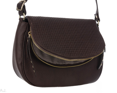 Torebka damska skórzana Canaletto T-717 brąz