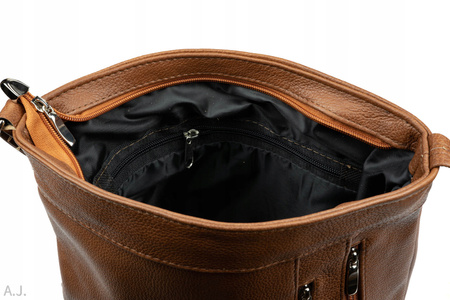 Torebka damska skórzana T-ZPA camel