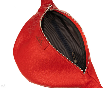 Saszetka damska skórzana S-PA czerwona