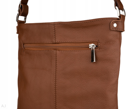 Torebka damska skórzana T-MID brązowa