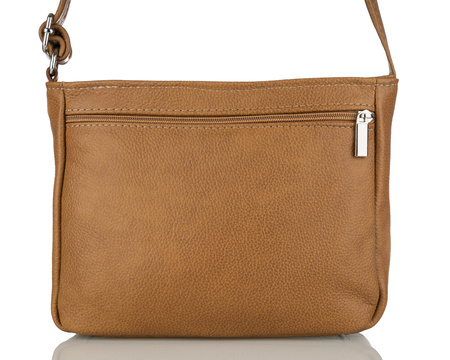 Torebka damska skórzana T-IWBA jasny brąz