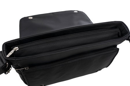 Listonoszka męska skórzana T-DKL czarny