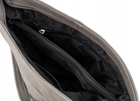 Torebka damska skórzana T-LB szara