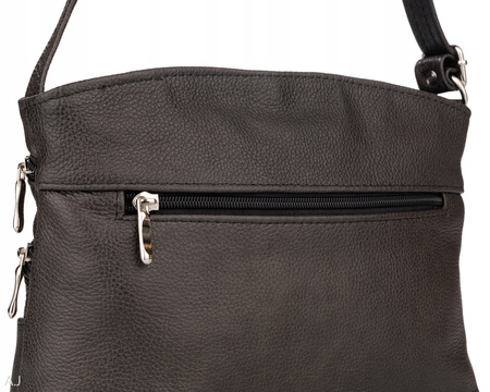 Torebka damska skórzana T-ZOWA brąz