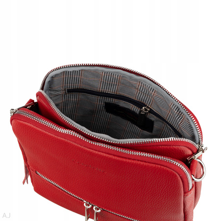 Torebka damska skórzana Canaletto T-840 czerwony