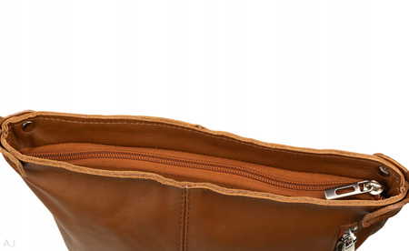 Torebka damska skórzana T-XSA camel