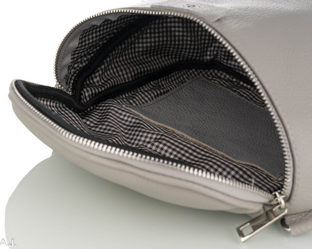 Torebka damska skórzana T-BAL JASNY POPIEL