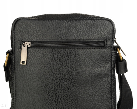 Listonoszka męska skórzana T-225 czarna