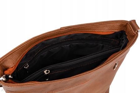 Torebka damska skórzana T-JD camel