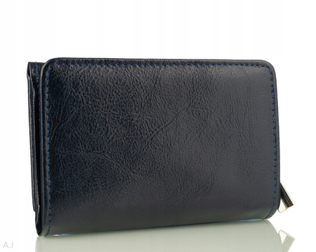 Portfel damski skórzany GB P-26 granatowo-czerwony