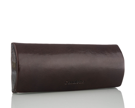 Etui na okulary skórzane P-107 brąz