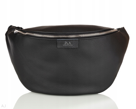 Saszetka damska skórzana S-PA L czarny