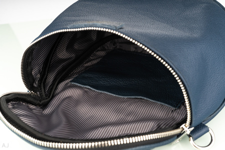 Torebka damska skórzana T-BAL granatowa