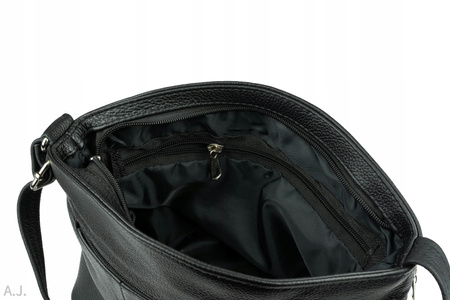 Torebka damska skórzana T-ZOWA czarna