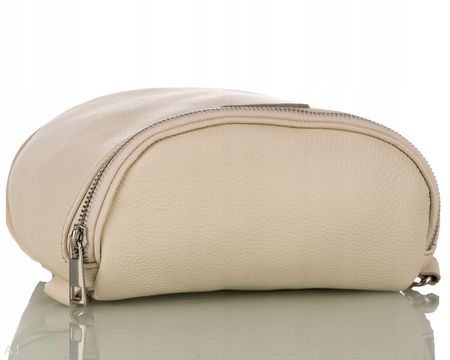 Torebka damska skórzana T-BAL kremowy