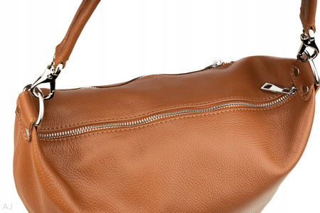 Worek damski skórzany T-MQ camel