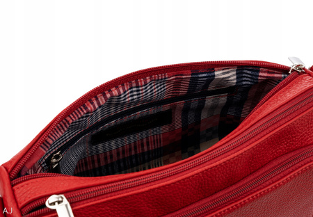 Torebka damska skórzana Canaletto T-812 czerwony