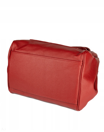 Worek damski skórzany T-EFE+ bordowy